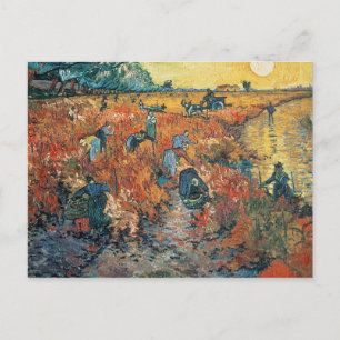 Vincent van Gogh Red Vineyards at Arles, 1888 Postcard
