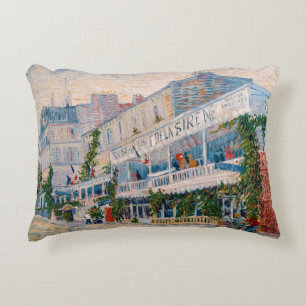 Vincent van Gogh - Restaurant de la Sirene Decorative Cushion