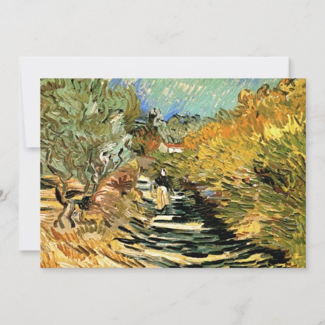 Vincent van Gogh Road at Saint-Remy, Female Figure (Front)