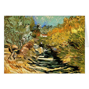 Vincent van Gogh Road at Saint-Remy, Female Figure