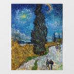 Vincent van Gogh - Road with Cypress and Star<br><div class="desc">Country Road with Cypress and Star - Vincent van Gogh,  Oil on Canvas,  1890,  Saint-Remy</div>