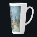 Vincent Van Gogh - Road with Cypress and Star Latte Mug<br><div class="desc">Vincent Van Gogh - Road with Cypress and Star</div>