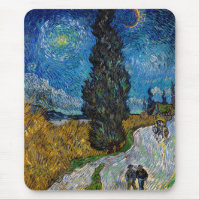 Vincent van Gogh - Road with Cypress and Star