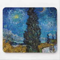 Vincent van Gogh - Road with Cypress and Star