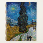 Vincent van Gogh - Road with Cypress and Star Planner<br><div class="desc">Country Road with Cypress and Star - Vincent van Gogh,  Oil on Canvas,  1890,  Saint-Remy</div>