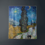 Vincent van Gogh - Road with Cypress and Star Tapestry<br><div class="desc">Country Road with Cypress and Star - Vincent van Gogh,  Oil on Canvas,  1890,  Saint-Remy</div>
