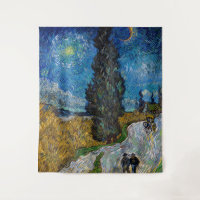 Vincent van Gogh - Road with Cypress and Star
