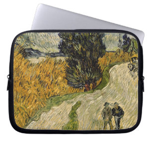 Vincent van Gogh Road with Cypresses, 1890 Laptop Sleeve