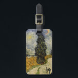 Vincent van Gogh | Road with Cypresses, 1890 Luggage Tag<br><div class="desc">Image Collection Number:  BAL3752  Road with Cypresses,  1890 (oil on canvas). Gogh,  Vincent van (1853-90) oil on canvas. Rijksmuseum Kroller-Muller,  Otterlo,  Netherlands .  1890</div>