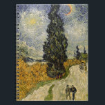 Vincent van Gogh | Road with Cypresses, 1890 Spiral Notebook<br><div class="desc">Image Collection Number:  BAL3752  Road with Cypresses,  1890 (oil on canvas). Gogh,  Vincent van (1853-90) oil on canvas. Rijksmuseum Kroller-Muller,  Otterlo,  Netherlands .  1890</div>