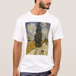 Vincent van Gogh Road with Cypresses, 1890 T-Shirt