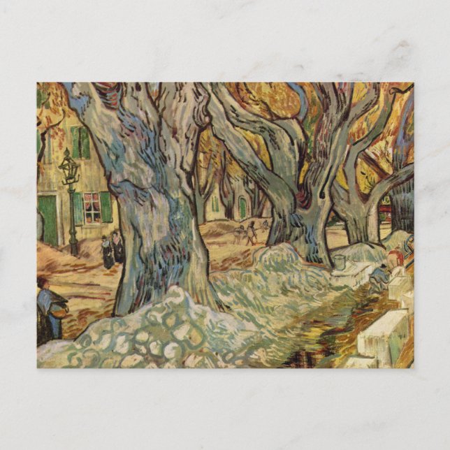 Vincent van Gogh - Road Workers Postcard (Front)