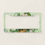 Vincent Van Gogh Roses (1890) Licence Plate Frame<br><div class="desc">Pretty , Vintage , Beautiful painting Vase with Pink Roses (1890) by Vincent Van Gogh Sticker. This is an old masterpiece from the dutch master painter Vincent Van Gogh. This fine art old oil painting of has beautiful, vibrant, saturated colour. This old painting depicts a vase of roses. This is...</div>