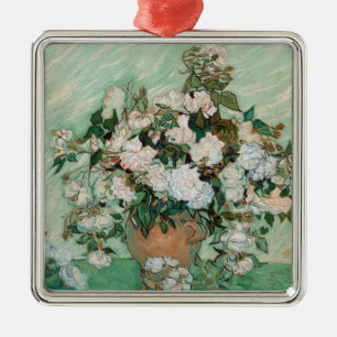 Vincent van Gogh   Roses, 1890 Metal Tree Decoration