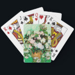 Vincent Van Gogh Roses (1890) Playing Cards<br><div class="desc">Pretty , Vintage , Beautiful painting Vase with Pink Roses (1890) by Vincent Van Gogh Sticker. This is an old masterpiece from the dutch master painter Vincent Van Gogh. This fine art old oil painting of has beautiful, vibrant, saturated color. This old painting depicts a vase of roses. This is...</div>