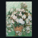 Vincent van Gogh | Roses, 1890 Spiral Notebook<br><div class="desc">Roses,  1890 (oil on canvas)| by  Vincent van Gogh | Art Location: National Gallery of Art Washington DC| Dutch Artist | Image Collection Number: XOS744778</div>