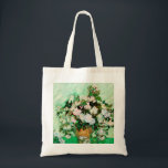 Vincent Van Gogh Roses (1890) Tote Bag<br><div class="desc">Pretty , Vintage , Beautiful painting Vase with Pink Roses (1890) by Vincent Van Gogh Sticker. This is an old masterpiece from the dutch master painter Vincent Van Gogh. This fine art old oil painting of has beautiful, vibrant, saturated color. This old painting depicts a vase of roses. This is...</div>