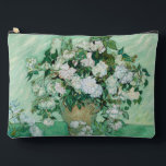 Vincent van Gogh - Roses Accessory Pouch<br><div class="desc">Roses / Still Life: Vase with Pink Roses - Vincent van Gogh,  Oil on Canvas,  1890</div>