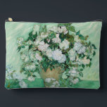 Vincent van Gogh - Roses Accessory Pouch<br><div class="desc">Roses / Still Life: Vase with Pink Roses - Vincent van Gogh,  Oil on Canvas,  1890</div>