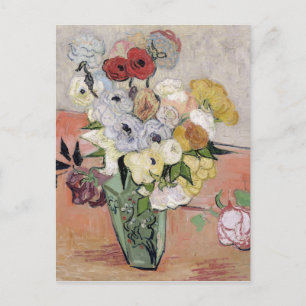 Vincent van Gogh   Roses and Anemones, 1890 Postcard
