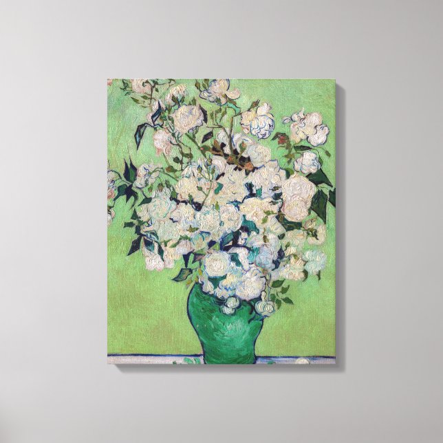 Vincent van Gogh - Roses Canvas Print (Front)
