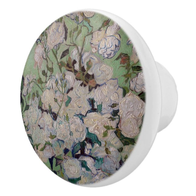 Vincent Van Gogh Roses Ceramic Pull (Right)