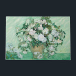 Vincent van Gogh - Roses Doormat<br><div class="desc">Roses / Still Life: Vase with Pink Roses - Vincent van Gogh, Oil on Canvas, 1890</div>