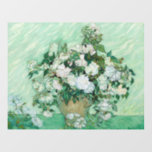 Vincent van Gogh - Roses Floor Decals<br><div class="desc">Roses / Still Life: Vase with Pink Roses - Vincent van Gogh,  Oil on Canvas,  1890</div>