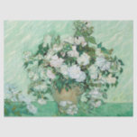 Vincent van Gogh - Roses Tissue Paper<br><div class="desc">Roses / Still Life: Vase with Pink Roses - Vincent van Gogh,  Oil on Canvas,  1890</div>