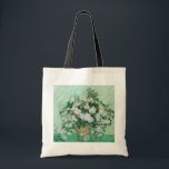 Vincent van Gogh - Roses Tote Bag<br><div class="desc">Roses / Still Life: Vase with Pink Roses - Vincent van Gogh,  Oil on Canvas,  1890</div>