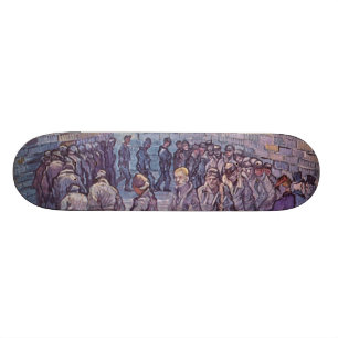 Vincent Van Gogh -  Round of Prisoners Skateboard