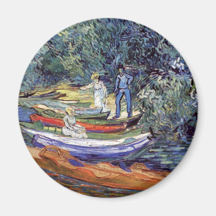 Vincent Van Gogh - Rowing Boats On The Banks Oise Magnet
