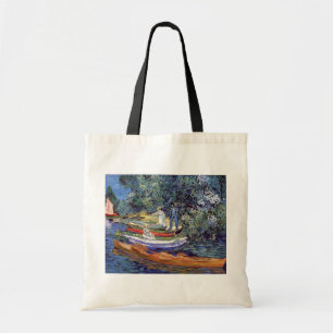 Vincent Van Gogh - Rowing Boats On The Banks Oise Tote Bag