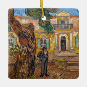 Vincent Van Gogh - Saint-Paul Asylum in Saint-Remy Ceramic Ornament