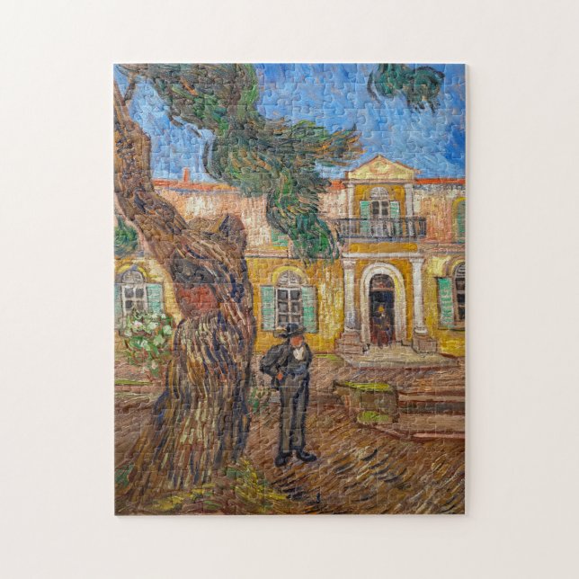 Vincent Van Gogh - Saint-Paul Asylum in Saint-Remy Jigsaw Puzzle (Vertical)