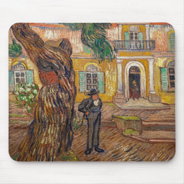 Vincent Van Gogh - Saint-Paul Asylum in Saint-Remy Mouse Pad (Front)