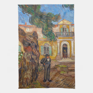 Vincent Van Gogh - Saint-Paul Asylum in Saint-Remy Tea Towel