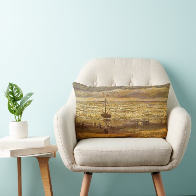Vincent van Gogh - Sea at Scheveningen Lumbar Cushion (Chair)
