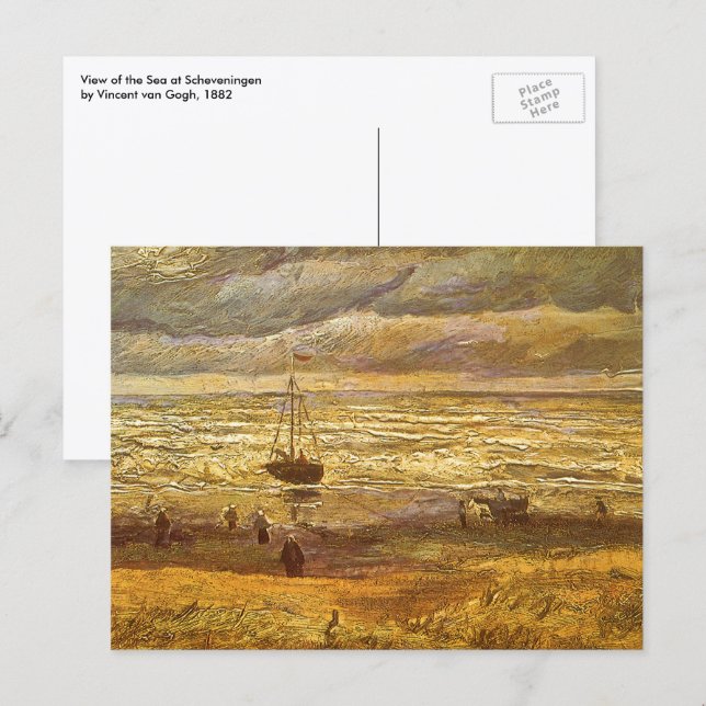 Vincent van Gogh - Sea at Scheveningen Postcard (Front/Back)