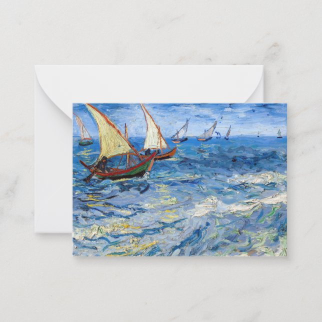 Vincent van Gogh - Seascape at Saintes-Maries Card (Front)