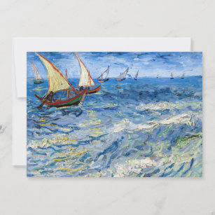 Vincent van Gogh - Seascape at Saintes-Maries Invitation