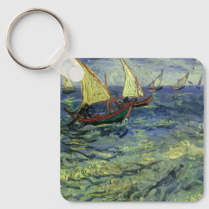 Vincent van Gogh - Seascape at Saintes Maries Key Ring