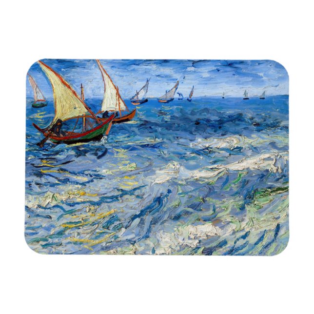 Vincent van Gogh - Seascape at Saintes-Maries Magnet (Horizontal)