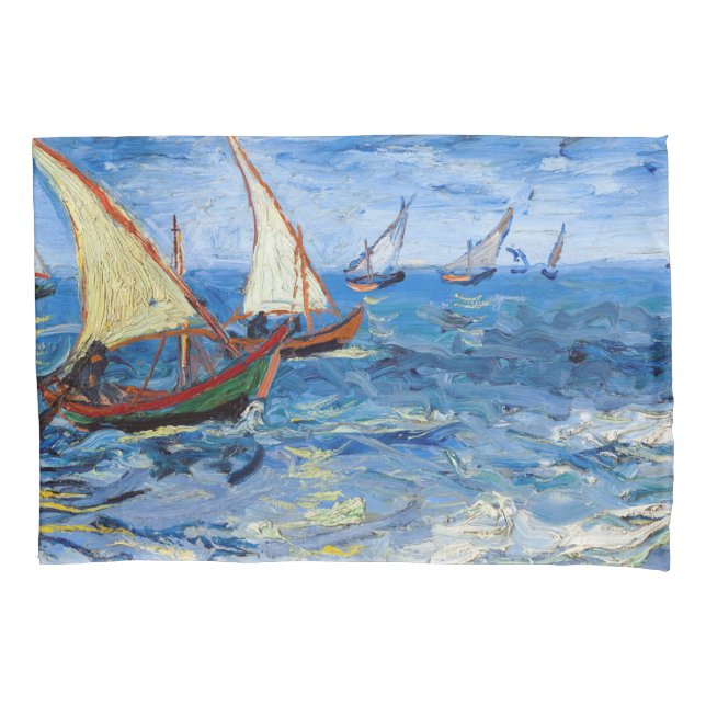 Vincent van Gogh - Seascape at Saintes-Maries Pillowcase (Front)
