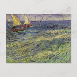 Vincent van Gogh Seascape at Saintes-Maries Postcard