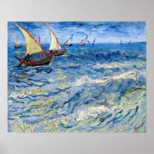 Vincent van Gogh - Seascape at Saintes-Maries Poster
