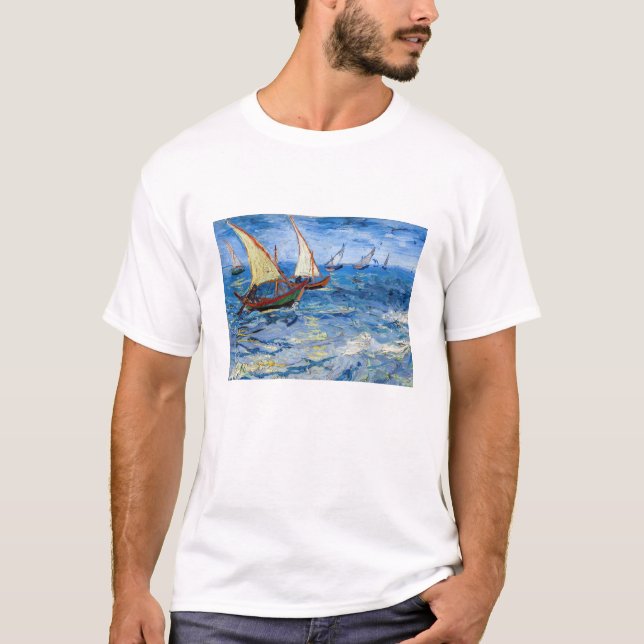 Vincent van Gogh - Seascape at Saintes-Maries T-Shirt (Front)