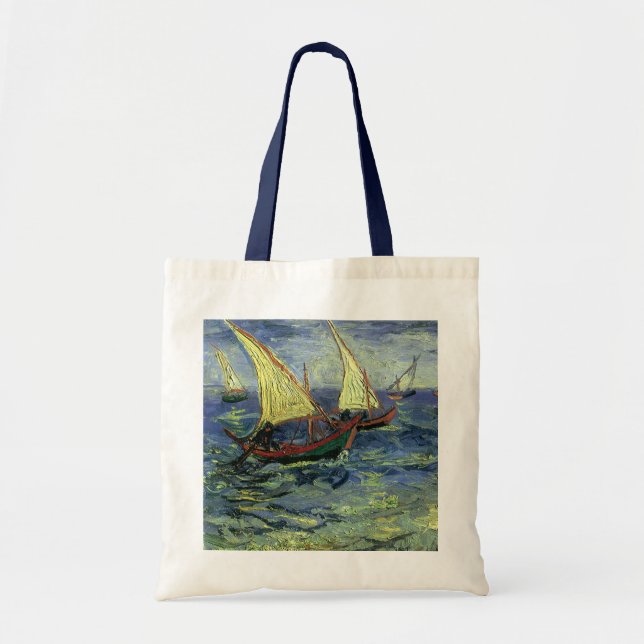 Vincent van Gogh - Seascape at Saintes Maries Tote Bag (Front)