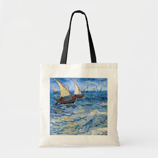 Vincent van Gogh - Seascape at Saintes-Maries Tote Bag (Front)
