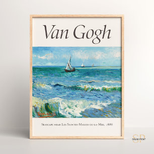 Vincent van Gogh Seascape near Les Saintes Maries Poster
